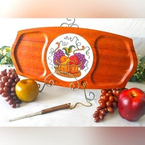 1970s "Gail Craft Quality Woodenware Japan" - Cheese Board